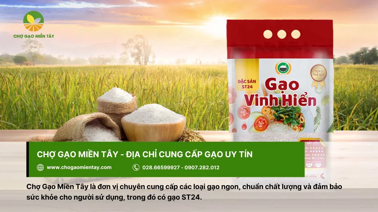 Chợ Gạo Miền Tây cung cấp gạo đảm bảo sức khỏe cho người dùng