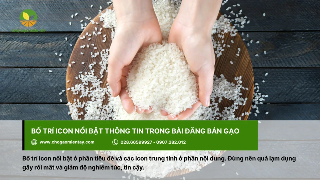 Icon giúp khách hàng chú ý đến những nội dung quan trọng