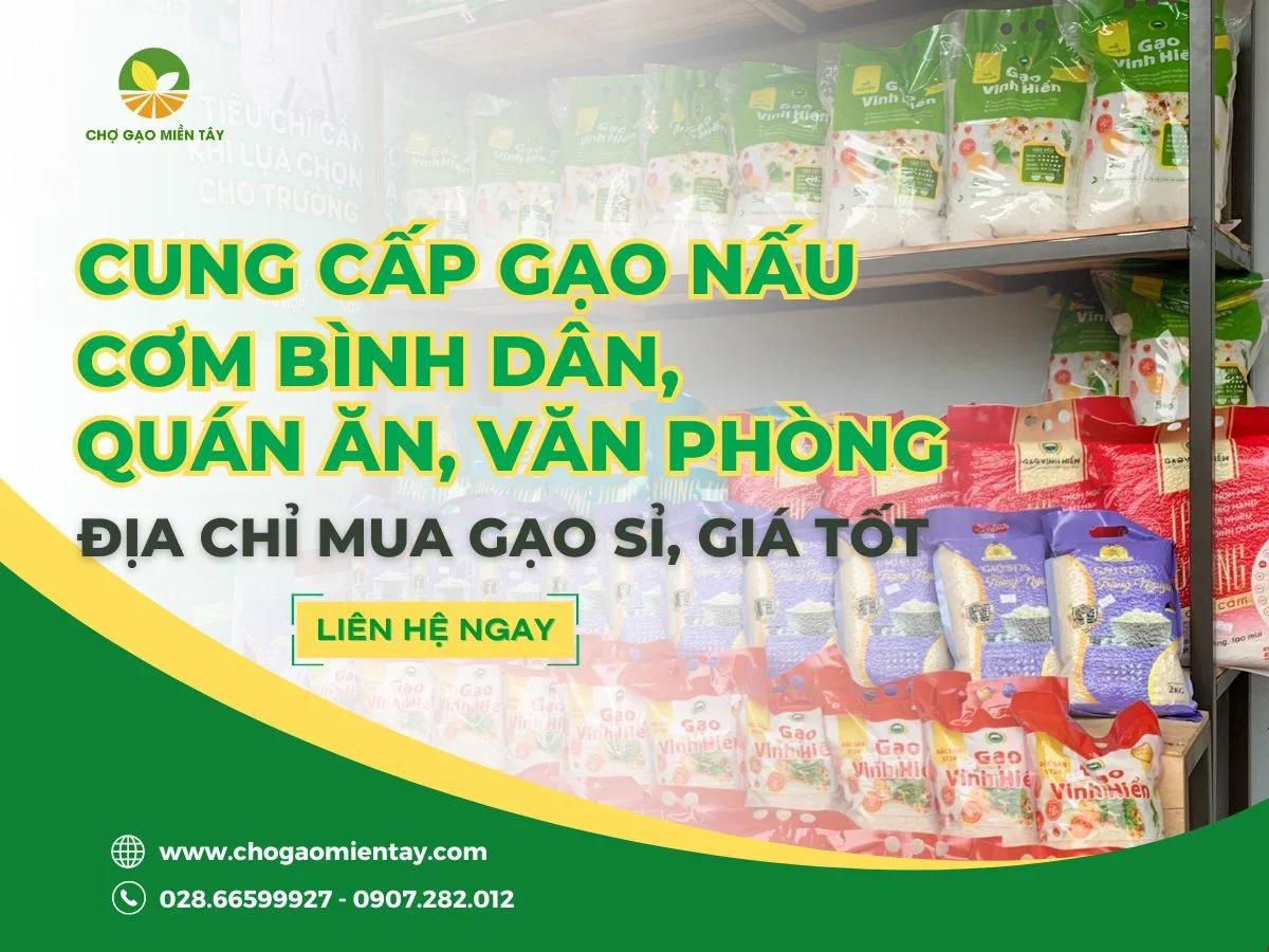 Cung cấp gạo nấu cơm bình dân, quán ăn, văn phòng giá hợp lý