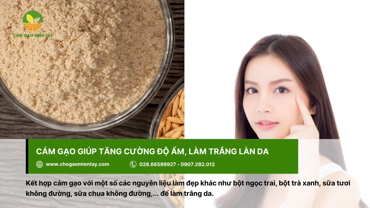 Sử dụng cám gạo làm trắng da