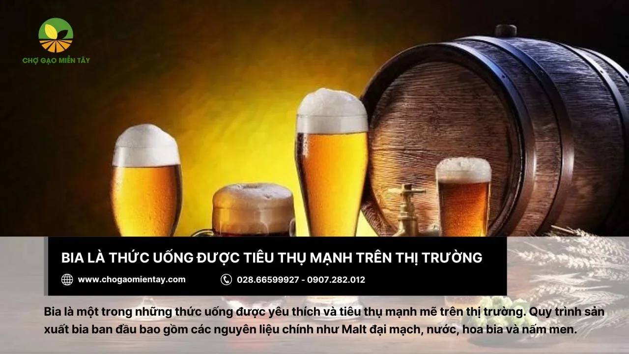 Tùy mỗi khu vực mà nguyên liệu làm bia sẽ khác nhau