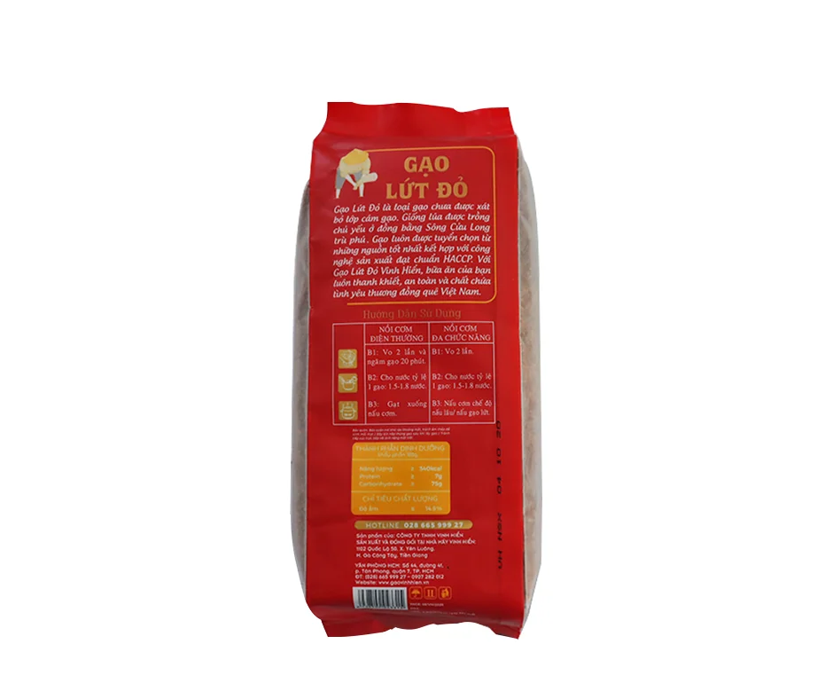 gạo lứt đỏ vinh hiển
