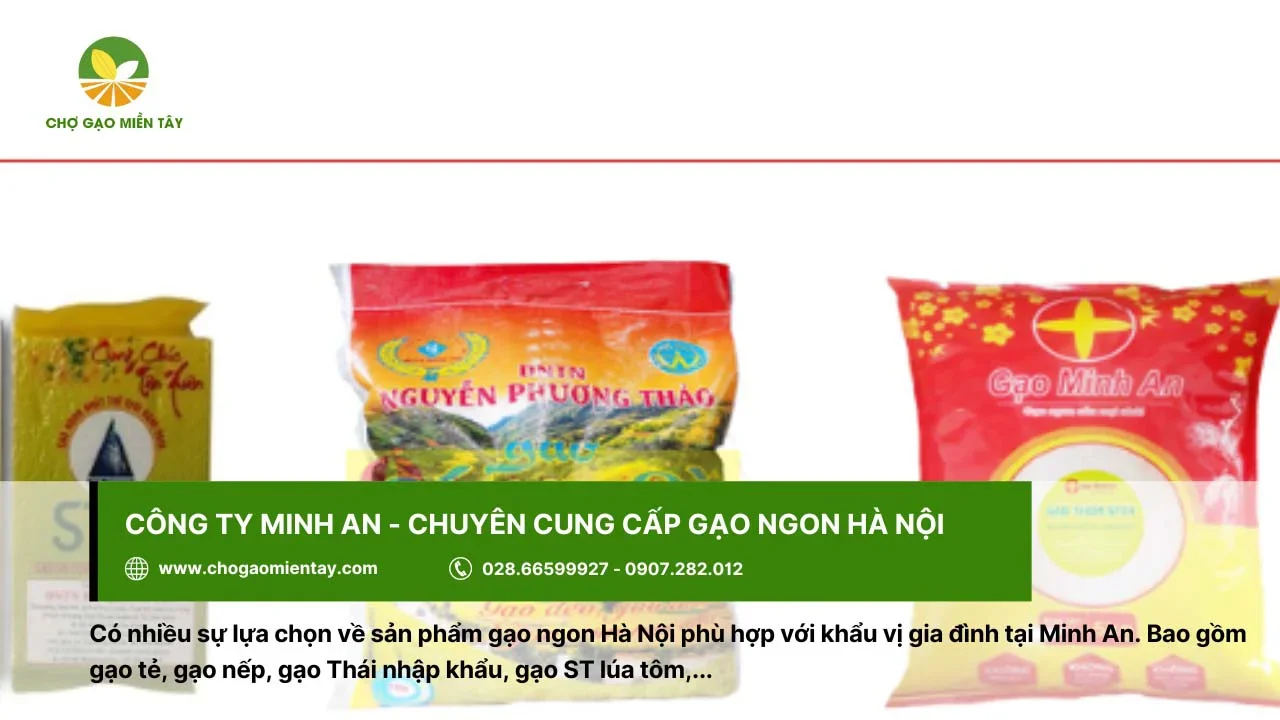 Công ty Minh An cung cấp gạo hợp khẩu vị người dùng