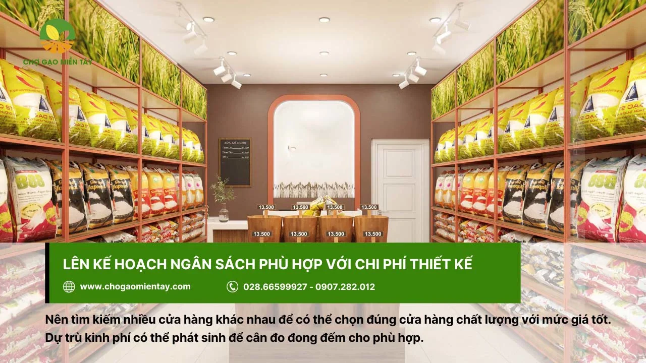 Cần lên kế hoạch ngân sách phù hợp với chi phí thiết kế