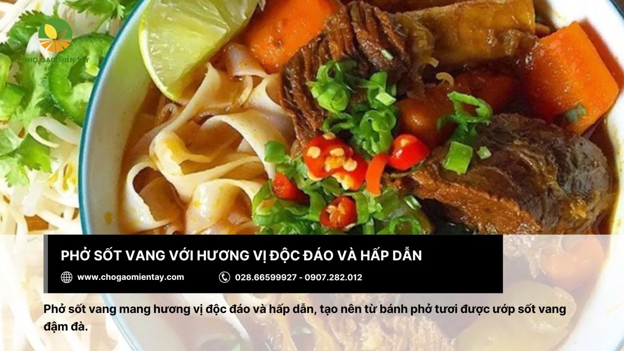 Phở sốt vang đầy hấp dẫn