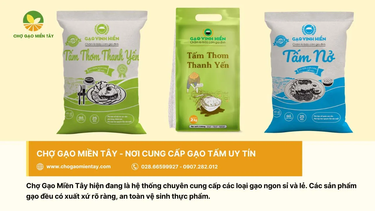 Mua gạo tấm uy tín tại Chợ Gạo Miền Tây