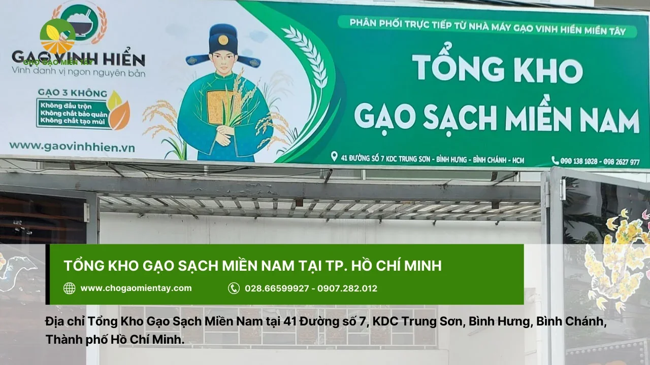 Tổng Kho Gạo Sạch Miền Nam - đại lý gạo uy tín ở TPHCM