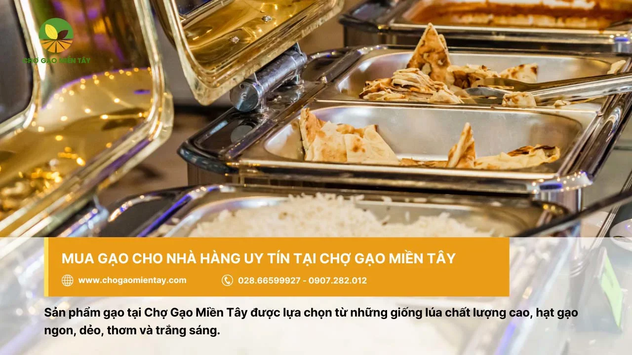 Chợ Gạo Miền Tây cung cấp gạo cho nhà hàng/khách sạn giá tốt