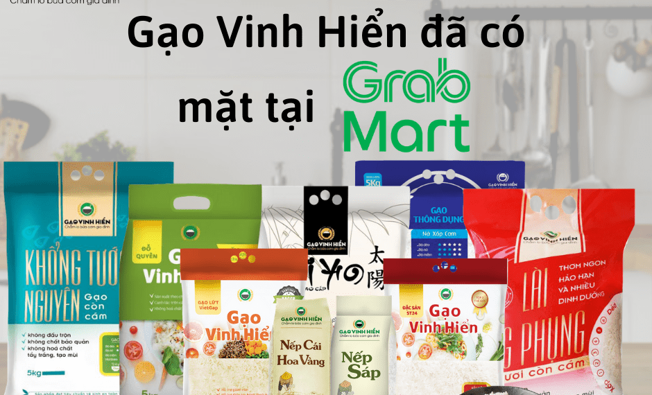 Gạo Vinh Hiển có mặt tại GrabMart