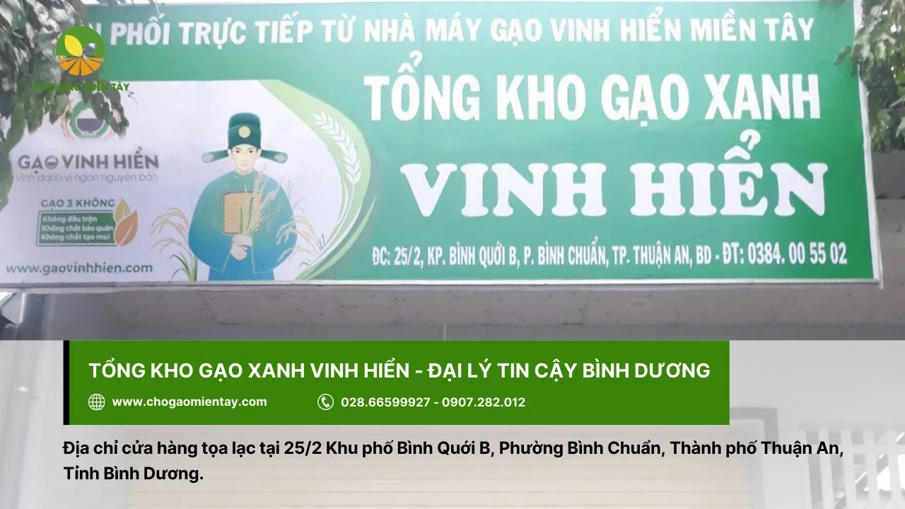 Tổng kho gạo xanh Vinh Hiển được nhiều người tin cậy và lựa chọn