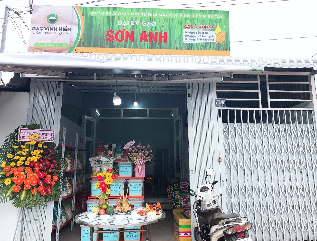 Đại lý sơn anh -đại lý gạo vinh hiển tại bình chánh