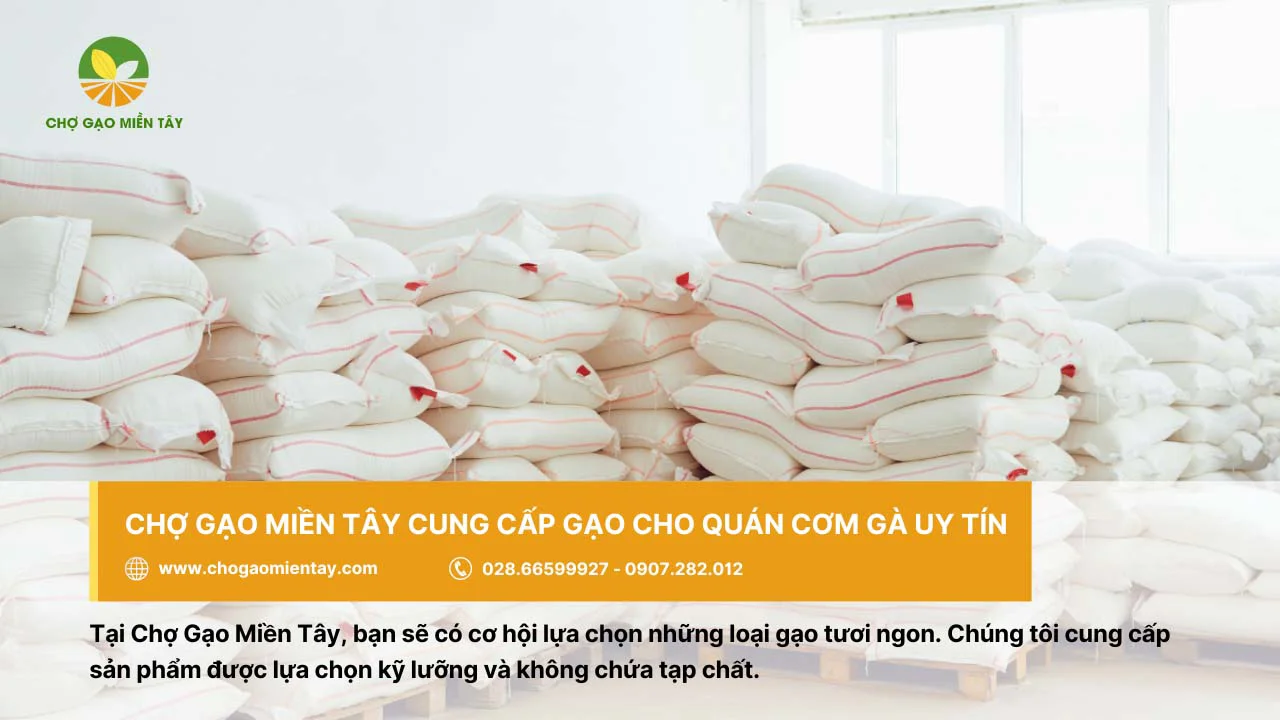 Mua gạo nấu cơm gà ngon ở Chợ Gạo Miền Tây