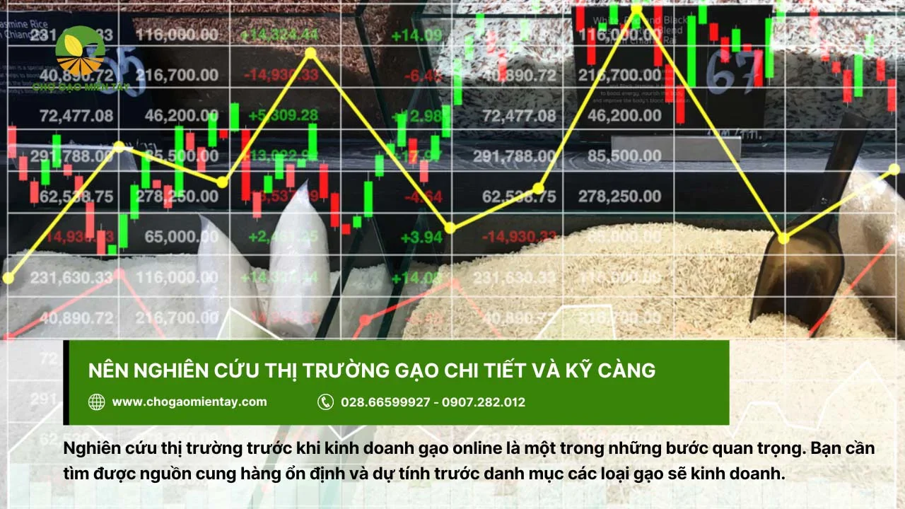 Cần nghiên cứu kỹ thị trường gạo trước khi kinh doanh gạo online