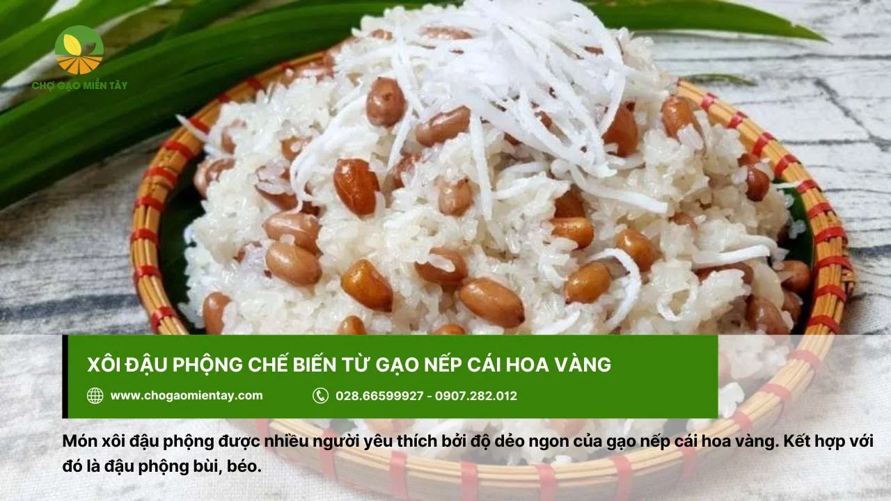 Xôi đậu phộng ngon khó cưỡng