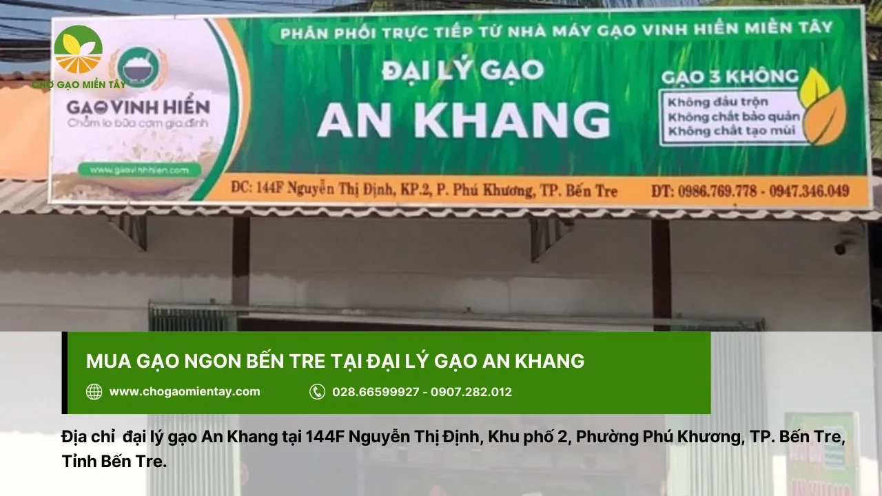Đại lý An Khang - địa chỉ mua gạo ngon