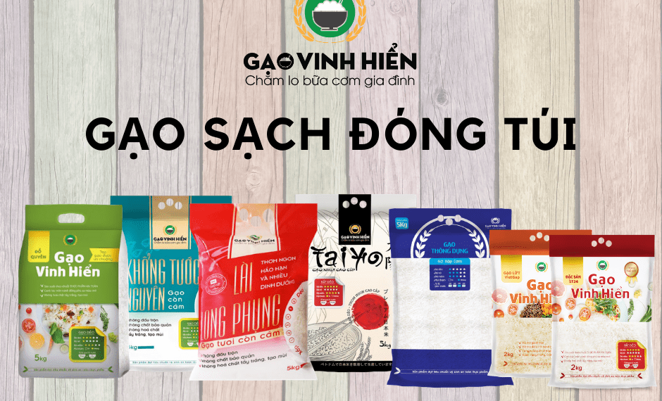Gạo đóng túi Vinh Hiển